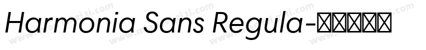 Harmonia Sans Regula字体转换